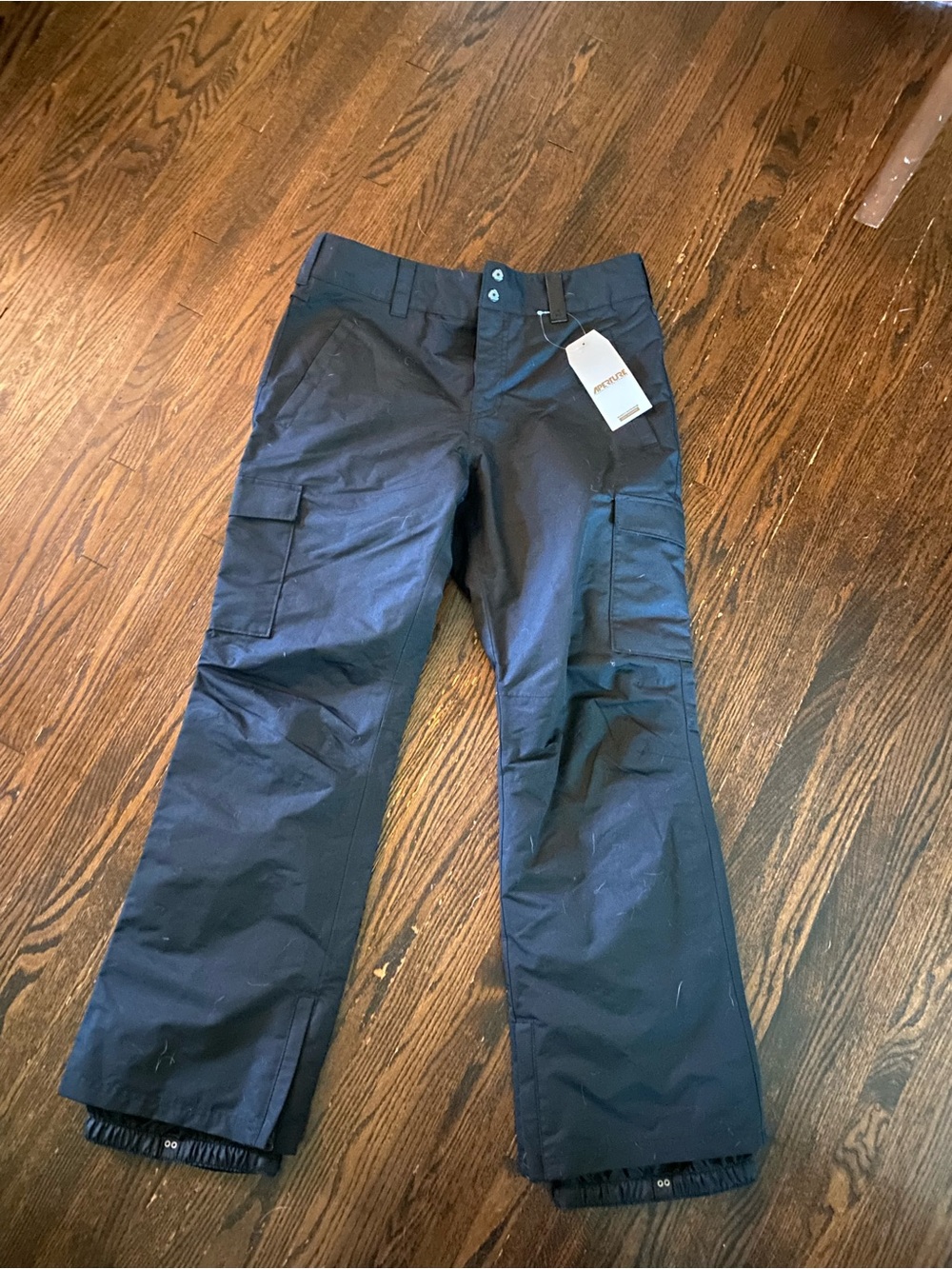 Aperture Girls Black Cargo Snow Pants